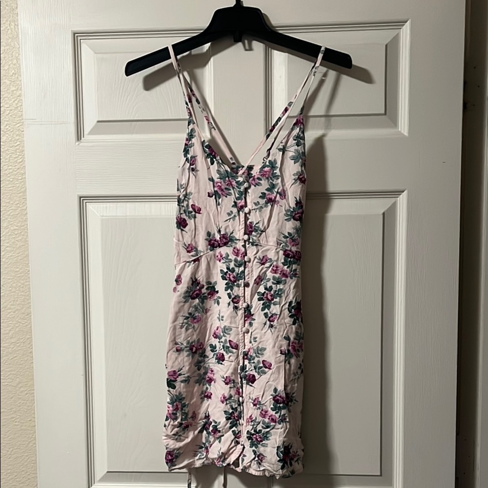 Abercrombie & Fitch Floral Mini Dress - Pink and Purple